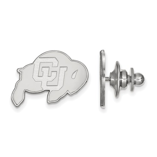 University of Colorado Buffalo Lapel Pin Sterling Silver 