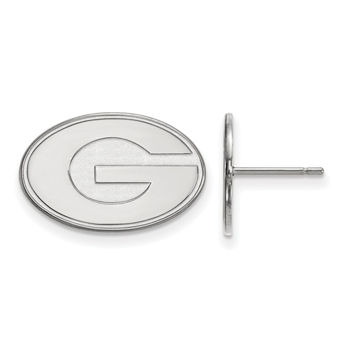 Sterling Silver University of Georgia G Small Post Earrings