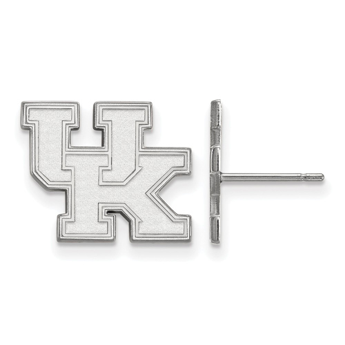 10kt White Gold University of Kentucky Small Post Earrings