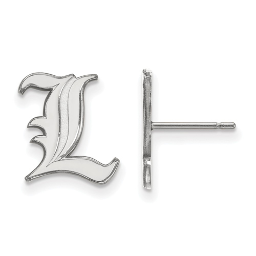 Sterling Silver University of Louisville L Stud Earrings