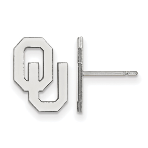 Sterling Silver University of Oklahoma OU Small Post Earrings