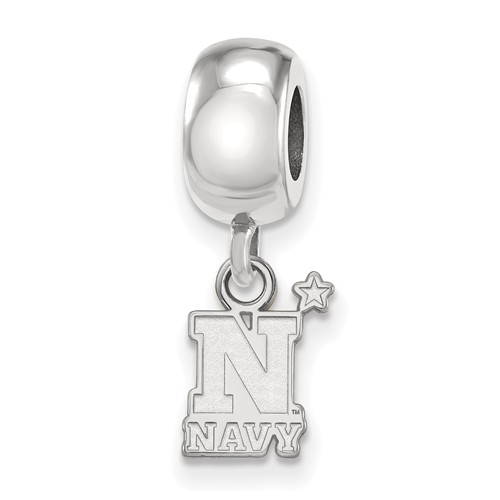 United States Naval Academy Tiny Dangle Bead Sterling Silver