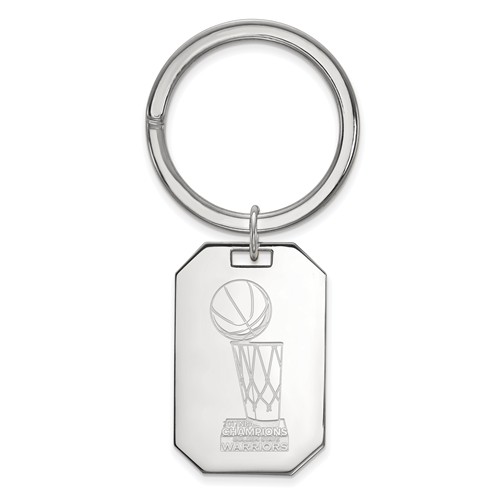 Sterling Silver Golden State Warriors 2017 Champs Key Chain