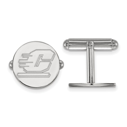 Central Michigan University Cuff Links Sterling Silver