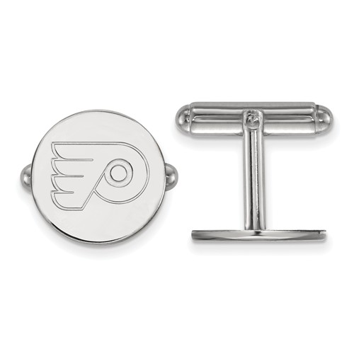 Philadelphia Flyers Round Cuff Links Sterling Silver