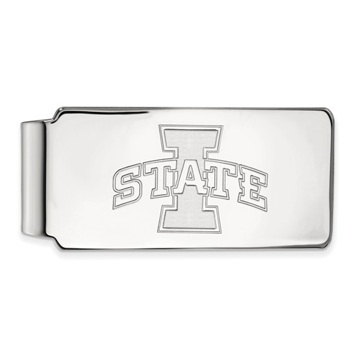 Iowa State University Money Clip 10k White Gold