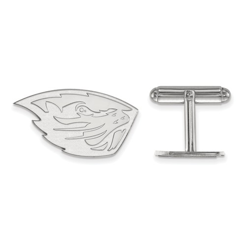 Sterling Silver Oregon State University Cuff Links