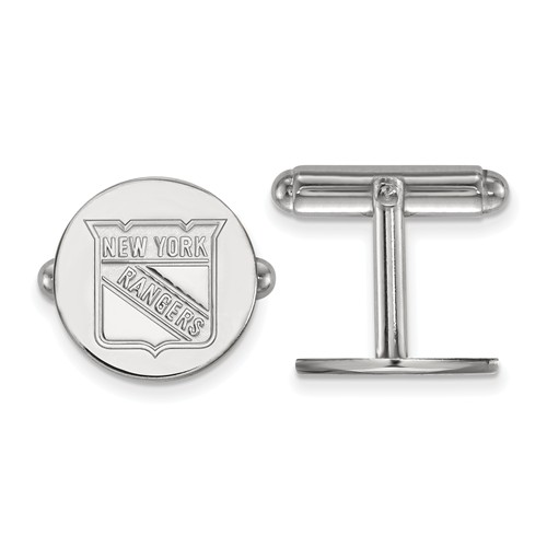 New York Rangers Cuff Links Sterling Silver