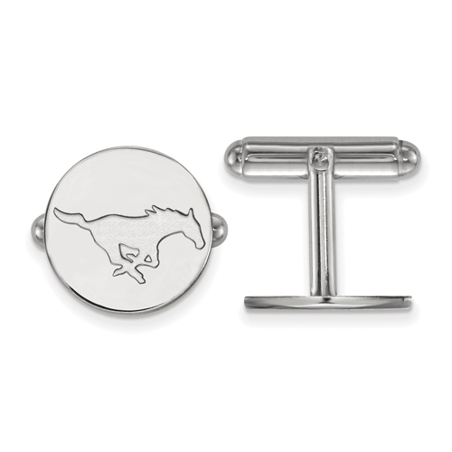 Southern Methodist University Cuff Links Sterling Silver