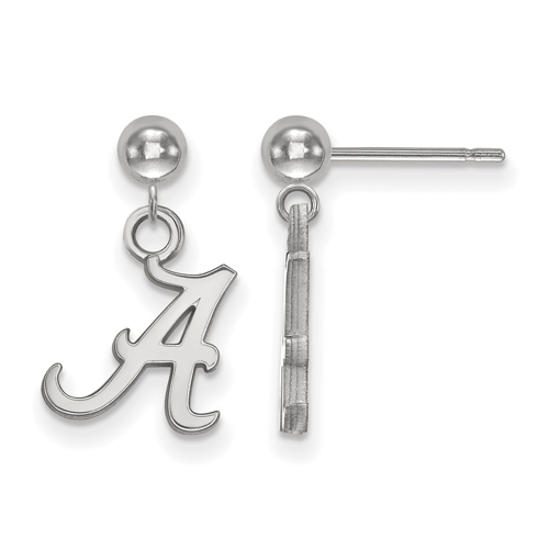 Sterling Silver University of Alabama Dangle Ball Earrings