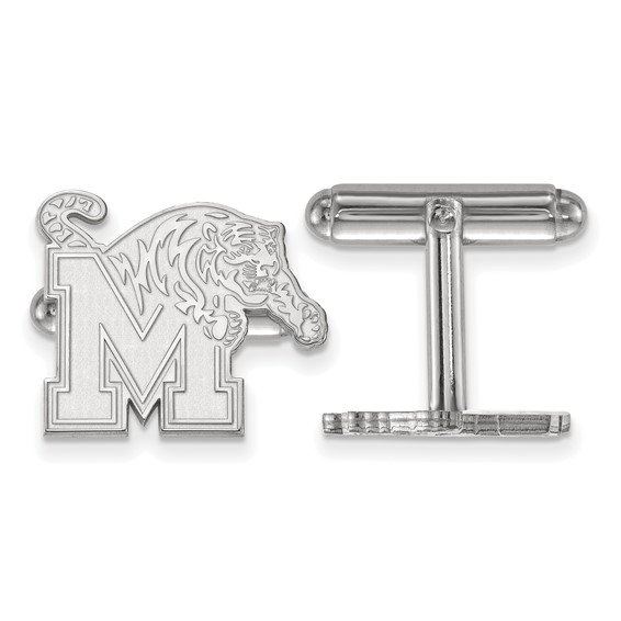 Sterling Silver University of Memphis Tigers Logo Cuff Links