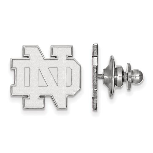 Sterling Silver University of Notre Dame Lapel Pin