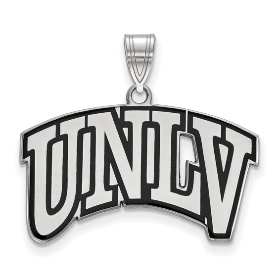 Sterling Silver University of Nevada Las Vegas Enamel UNLV Pendant