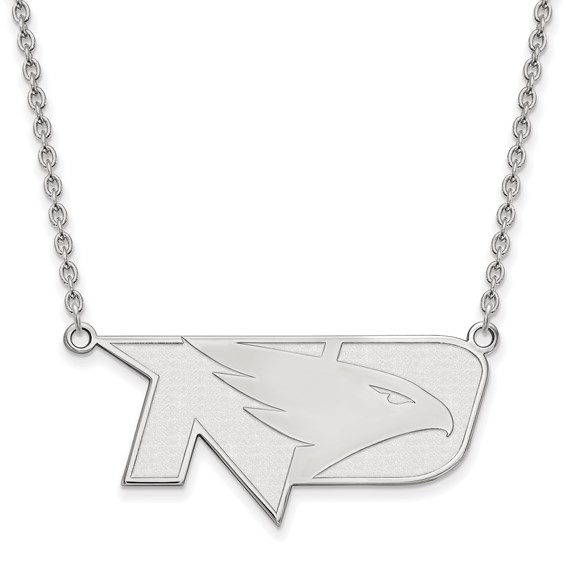 Sterling Silver University of North Dakota Fighting Hawk Necklace