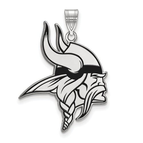 Minnesota Vikings Enamel Pendant Sterling Silver