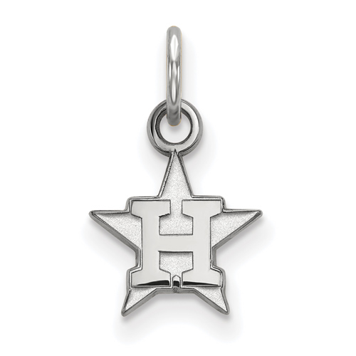 14k White Gold 3/8in Houston Astros Star Charm