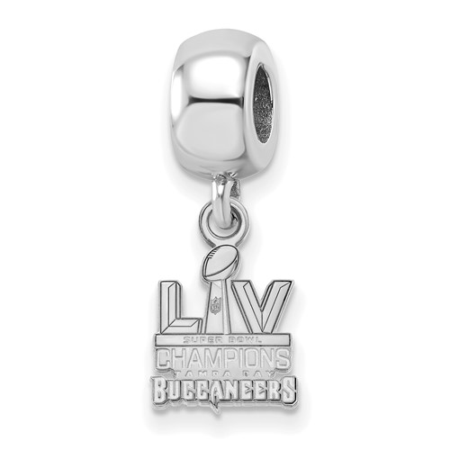 Sterling Silver Tampa Bay Buccaneers Super Bowl LV Champs Dangle Bead