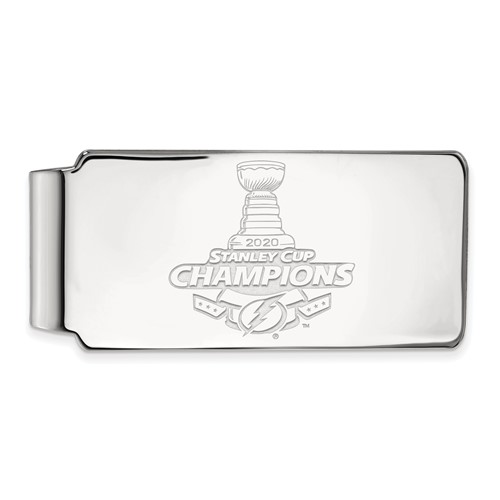 Sterling Silver Tampa Bay Lightning 2020 Stanley Cup Money Clip