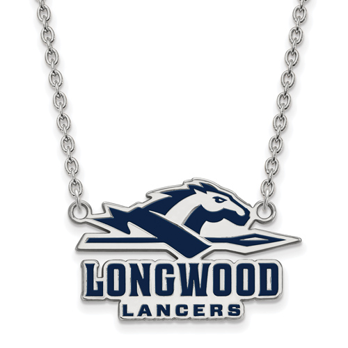Sterling Silver Longwood Lancers Enamel Pendant with 18in Chain