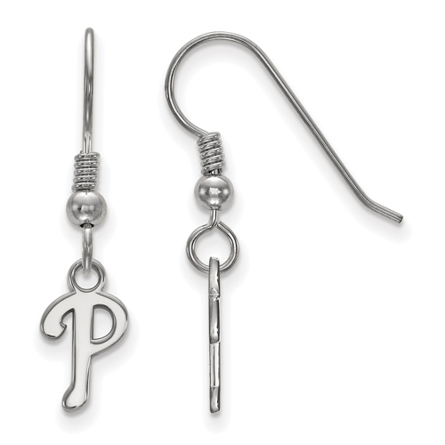 Sterling Silver Philadelphia Phillies Extra Small Dangle Earrings