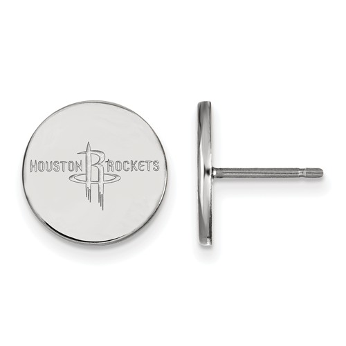 Sterling Silver Houston Rockets Small Post Earrings