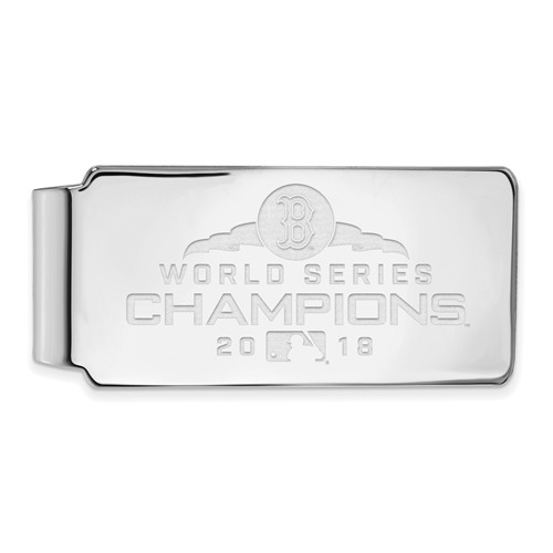 Sterling Silver Boston Red Sox 2018 Word Series Money Clip