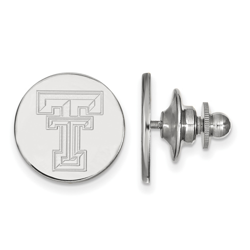 14kt White Gold Texas Tech University Lapel Pin