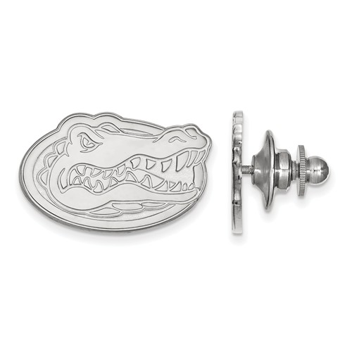 Sterling Silver University of Florida Gator Head Lapel Pin
