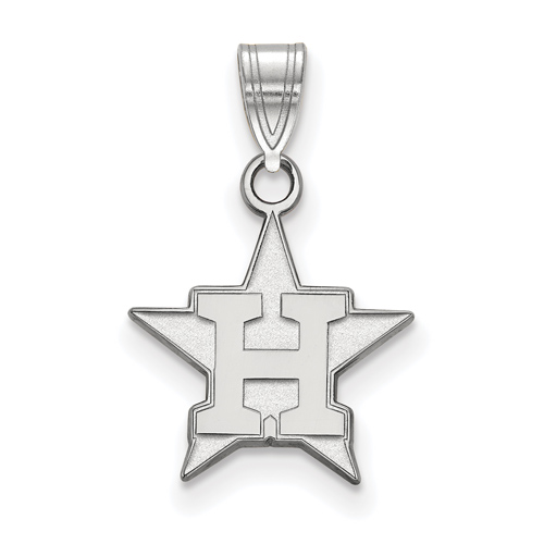 Sterling Silver Houston Astros Star Pendant 1/2in