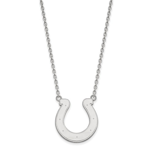 Indianapolis Colts Pendant Necklace 10k White Gold