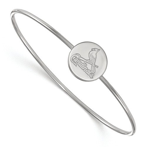 Sterling Silver St. Louis Cardinals Slip-on Bangle
