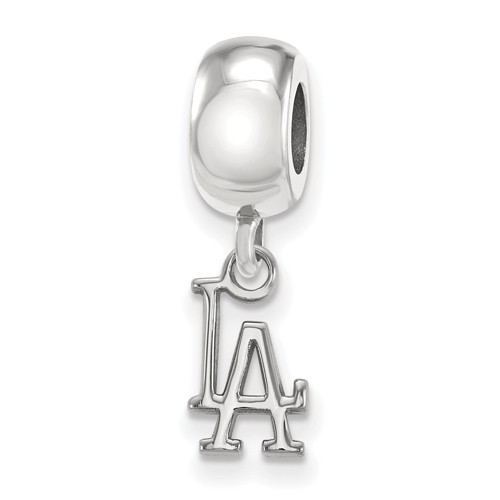 Sterling Silver Los Angeles Dodgers Dangle Bead Charm