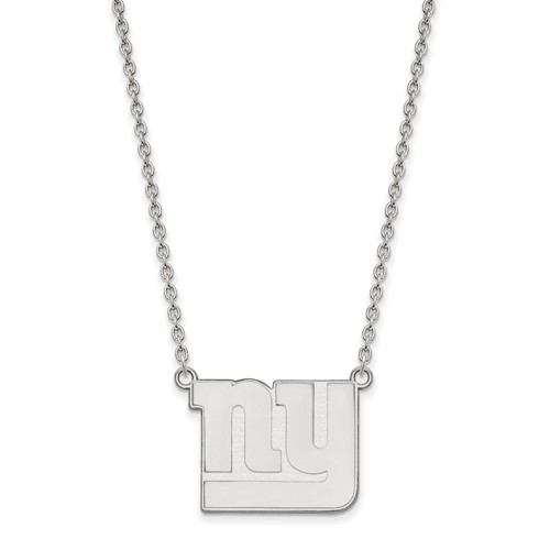 New York Giants Pendant Necklace Sterling Silver SS012GIA18