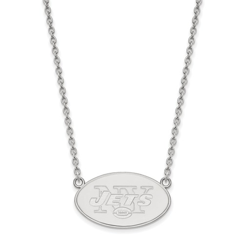 New York Jets Pendant Necklace Sterling Silver