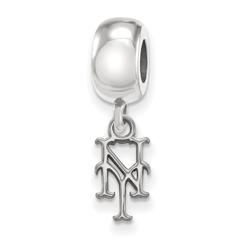 Sterling Silver New York Mets Extra Small Dangle Bead