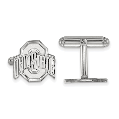 Sterling Silver Ohio State University Cuff Links