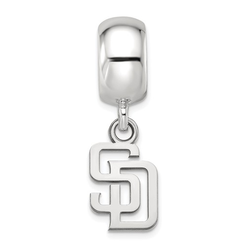 Sterling Silver San Diego Padres Extra Small Dangle Bead