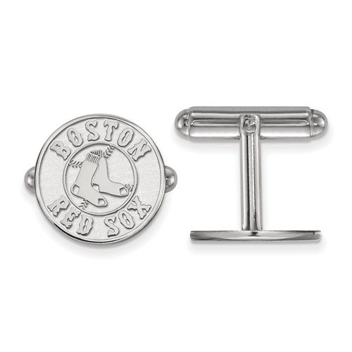Sterling Silver Boston Red Sox Cuff Links