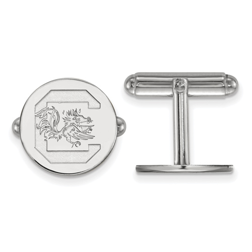 Sterling Silver University of South Carolina Cuff Links
