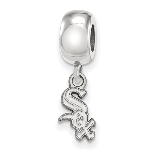 Sterling Silver Chicago White Sox Extra Small Dangle Bead