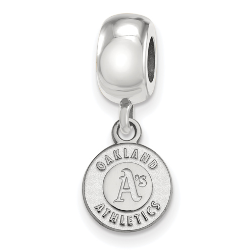 Sterling Silver Oakland A's Extra Small Dangle Bead