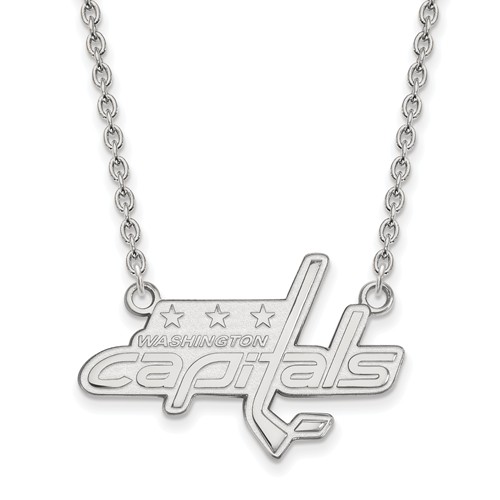 Sterling Silver Washington Capitals Necklace