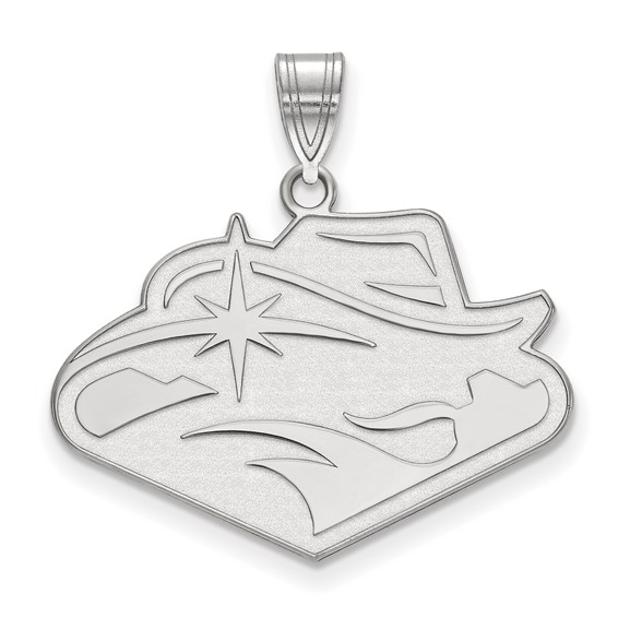 Sterling Silver UNLV Rebels Spirit Mark Pendant 3/4in