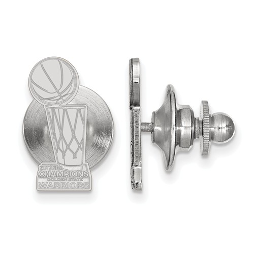 Sterling Silver Golden State Warriors 2017 Champs Lapel Pin