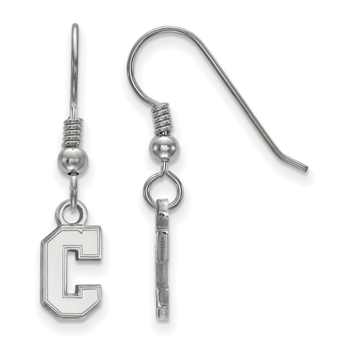 Sterling Silver College of Charleston C Extra Small Dangle Earrings