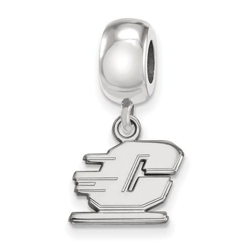 Central Michigan University Dangle Bead Sterling Silver