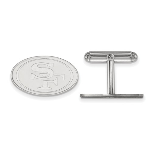 San Francisco 49ers Cuff Links Sterling Silver