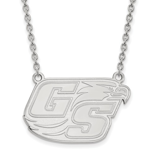 14k White Gold Georgia Southern University Logo Necklace