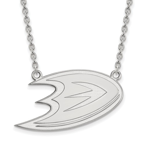 Sterling Silver Anaheim Ducks Logo Necklace