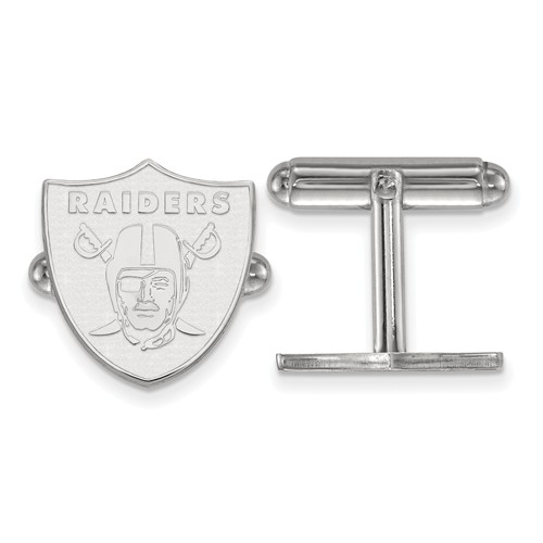 Oakland Raiders Cuff Links Sterling Silver